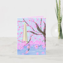 ワシントンDC/さくらんぼBlossom Notecard