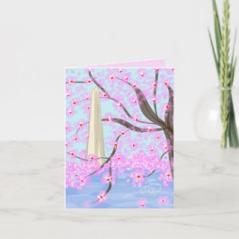 ワシントンDC/さくらんぼBlossom Notecard サンキューカード