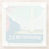 ワシントンDC |わが国の首都 ガラスコースター (裏面)