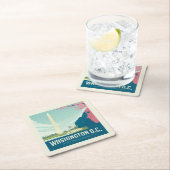 ワシントンDC |わが国の首都 スクエアペーパーコースター (インサイチュ)