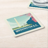 ワシントンDC |わが国の首都 スクエアペーパーコースター (アングル)
