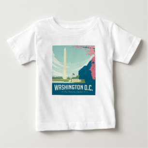 ワシントンDC わが国の首都 ベビーTシャツ
