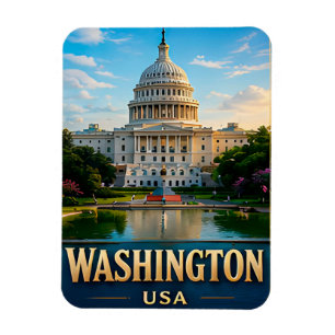 ワシントンDC アメリカのランドマーク 旅行のお土産 マグネット