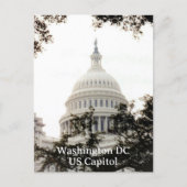 ワシントンDC アメリカ合衆国議会議事堂ドームの写真 ポストカード (正面)