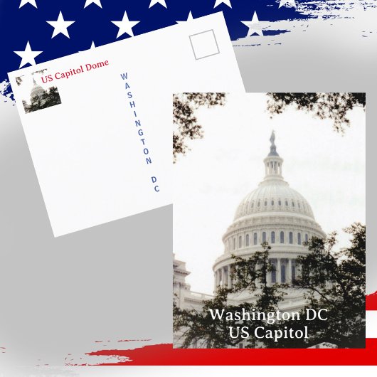 ワシントンDC アメリカ合衆国議会議事堂ドームの写真 ポストカード