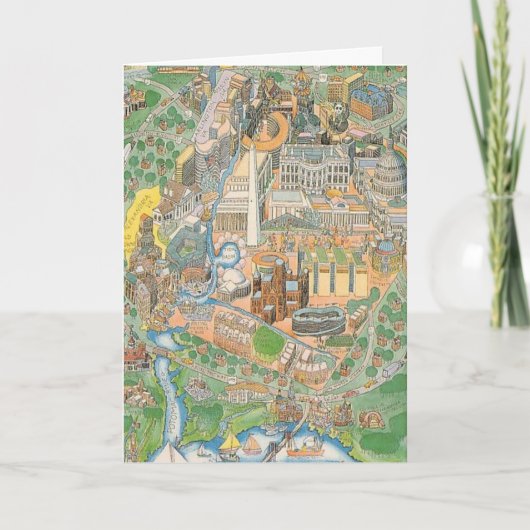 ワシントンDC イラストビュー カード (正面)