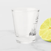 ワシントンDC ウェディングギフト お祝いの言葉 ショットグラス (左)