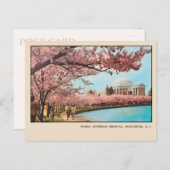 ワシントンDC ジェファーソン記念館 桜 ポストカード (正面/裏面)