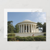 ワシントンDC。トーマス・ジェファーソン記念館 ポストカード (正面/裏面)