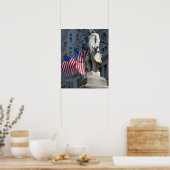 ワシントンDC、ベンジャミン・フランクリン像 ポスター (キッチン)