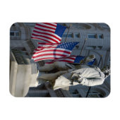 ワシントンDC、ベンジャミン・フランクリン像 マグネット (横)