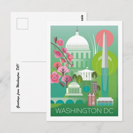 ワシントンDC ポストカード (正面/裏面)