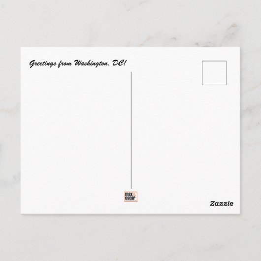 ワシントンDC ポストカード (裏面)
