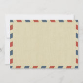 ワシントンDC /ポルトガル航空便 | ウェディング 招待状 (裏面)