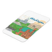 ワシントンDC マグネット (左側)