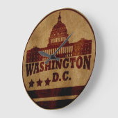 ワシントンdc ラージ壁時計 (傾斜)