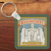 ワシントンDC |リンカーン記念碑 キーホルダー (正面)