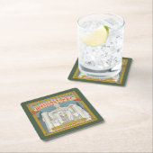 ワシントンDC |リンカーン記念碑 スクエアペーパーコースター (インサイチュ)