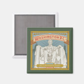 ワシントンDC |リンカーン記念碑 マグネット (正面/裏面)