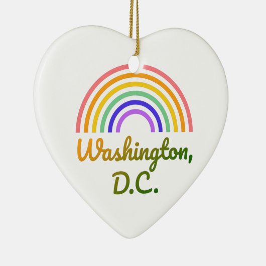 ワシントンDC – ワシントンDCポストカード – ワシントン セラミックオーナメント (右)