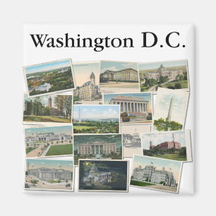 ワシントンDC:ヴィンテージはがきの土産 マグネット