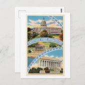ワシントンDC ヴィンテージ トラベルからのご挨拶 ポストカード (正面/裏面)