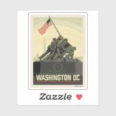 ワシントンDC | 海兵隊戦没者慰霊碑 シール (シート)