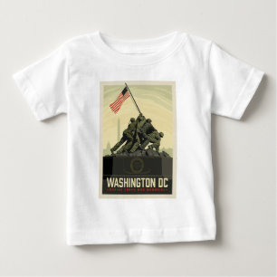 ワシントンDC 海兵隊戦没者慰霊碑 ベビーTシャツ