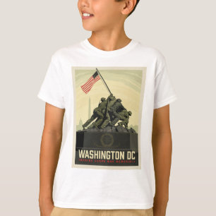 ワシントンDC 海兵隊戦没者慰霊碑 Tシャツ