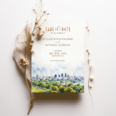 ワシントンDC 目的地 保存日付 招待状