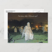 ワシントンDC 002夜の朝鮮戦争記念碑 ポストカード (正面/裏面)