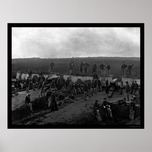 ワシントンDC 1865のFort C.F. SmithのF社 ポスター (正面)