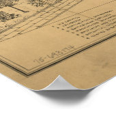 ワシントンDC 1872アンティークパノラママップ ポスター (角)