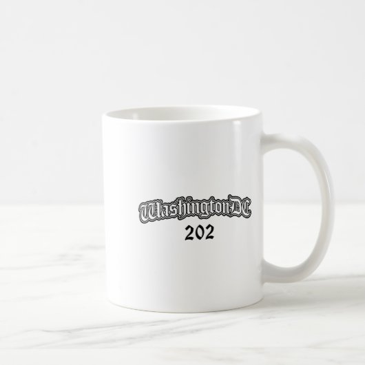 ワシントンDC 202 メンズ レディース キッズ 長袖 コーヒーマグカップ (右)