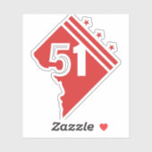 ワシントンDC 51州政府 シール (シート)