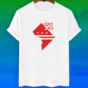 ワシントンDC 51番目の州 – 州 Tシャツ