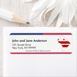 ワシントンDC No Representation差出人住所 ラベル