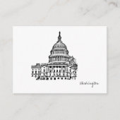 ワシントンDC USAキャピトルスケッチ エンクロージャーカード (正面)
