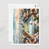 ワシントンDC USA有名な旅行の場所の水色 ポストカード (正面/裏面)