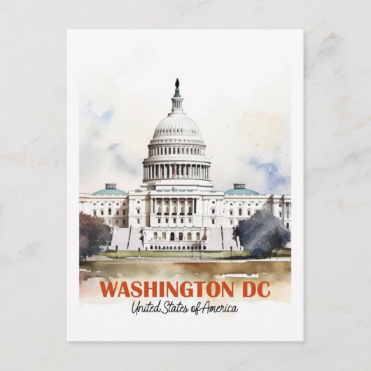ワシントンDC USA有名な旅行場所 ポストカード (正面)