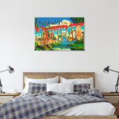 ワシントンIssaquah – ラージレターのシーン キャンバスプリント (インサイチュ (寝室))