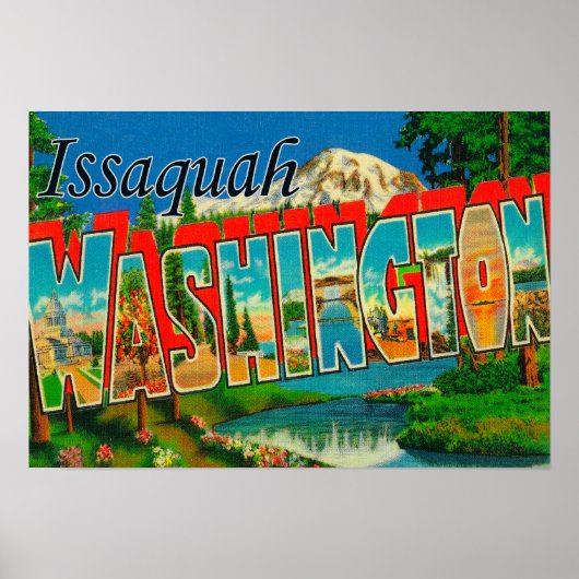 ワシントンIssaquah – ラージレターのシーン ポスター (正面)