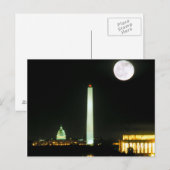 ワシントンLincoln Memorialキャピトル建物 ポストカード (正面/裏面)