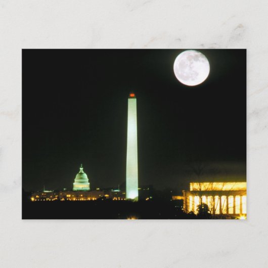 ワシントンLincoln Memorialキャピトル建物 ポストカード (正面)