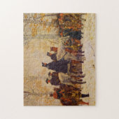 ワシントンMarch Valley Forge William Trego 1883 ジグソーパズル (縦)