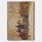 ワシントンMarch Valley Forge William Trego 1883 スローブランケット (正面縦)