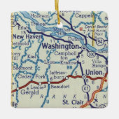 ワシントンMOヴィンテージマップ セラミックオーナメント (正面)