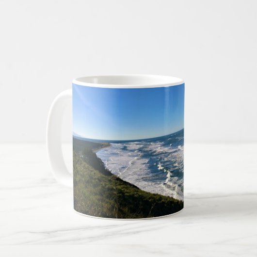 ワシントンNorth Head Light Houseからビュー コーヒーマグカップ (正面左)