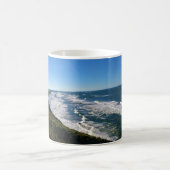 ワシントンNorth Head Light Houseからビュー コーヒーマグカップ (中央)