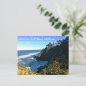 ワシントンNorth Head Light Houseからビュー ポストカード (スタンド正面)